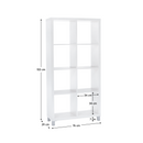 Polcrendszer, fehér, TOFI 3 NEW