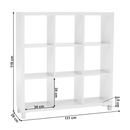 Polcrendszer, fehér, TOFI 5 NEW