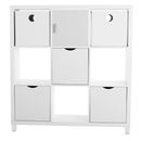 Polcrendszer, fehér, TOFI 5 NEW