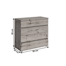 Komód, wellington tölgy, TOGOS