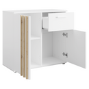 Komód, 2D1S, fehér/artisan tölgy, TOLIS TYP 4