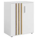 Komód, 2D, fehér/artisan tölgy, TOLIS TYP 1