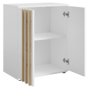 Komód, 2D, fehér/artisan tölgy, TOLIS TYP 1