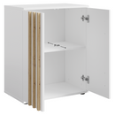 Komód, 2D, fehér/artisan tölgy, TOLIS TYP 1