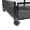 Ágy alatti rendszerező kerekekkel, fekete, TOMKO TYP 1