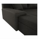 Ülőgarnitura, szövet barna, TONIKS