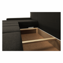 Ülőgarnitura, szövet barna, TONIKS