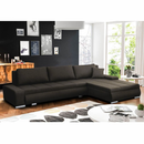 Ülőgarnitura, szövet barna, TONIKS