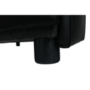 Ülőgarnitúra, fekete/fekete melír, TONIKS