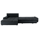 Ülőgarnitúra, fekete/fekete melír, TONIKS