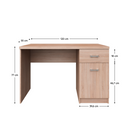 PC asztal 1D1S/120, sonoma tölgy, TOPTY TYP 36