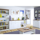 Szekrény tükörrel 2D1S/60, fehér/sonoma tölgy, TOPTY TYP 37