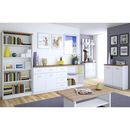 Alacsony könyvespolc, fehér/tölgy sonoma, TOPTY TYP 16