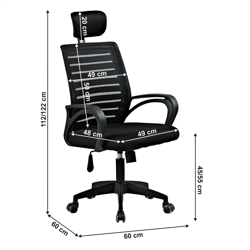 Irodai szék, fekete, TORES