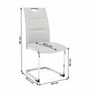 Étkező szék, világosszürke, TOSENA