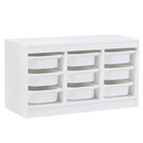 Rendszerező tárolódobozokkal, fehér, TRIMAL