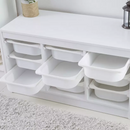 Rendszerező tárolódobozokkal, fehér, TRIMAL