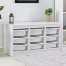 Rendszerező tárolódobozokkal, fehér, TRIMAL