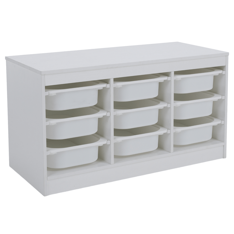 Rendszerező tárolódobozokkal, fehér, TRIMAL