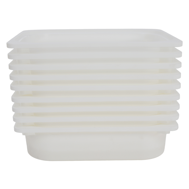 Rendszerező tárolódobozokkal, fehér, TRIMAL