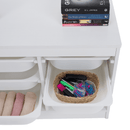 Rendszerező tárolódobozokkal, fehér, TRIMAL