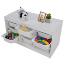 Rendszerező tárolódobozokkal, fehér, TRIMAL