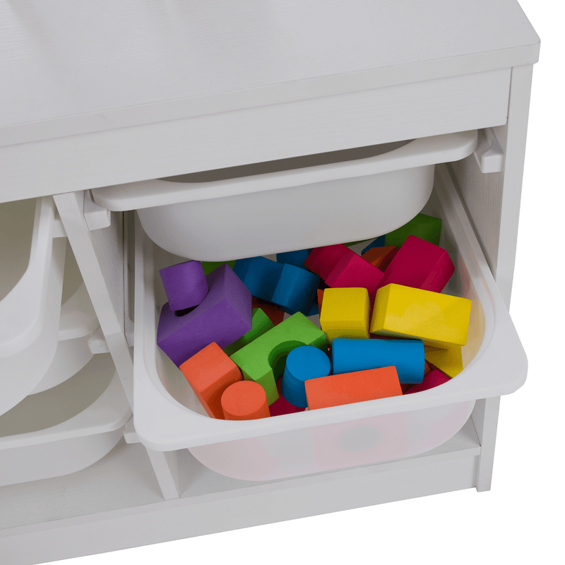 Rendszerező tárolódobozokkal, fehér, TRIMAL