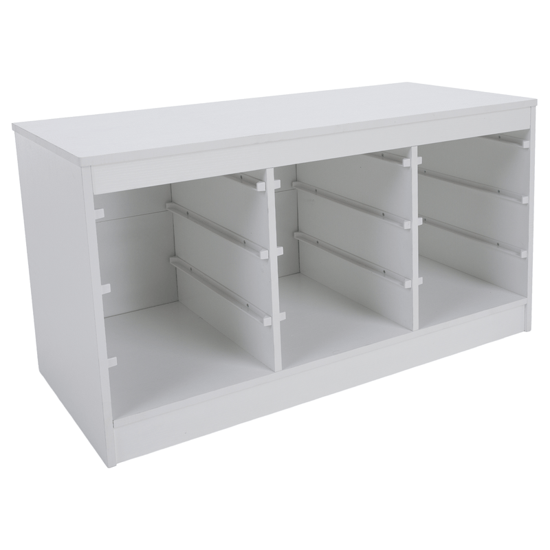 Rendszerező tárolódobozokkal, fehér, TRIMAL