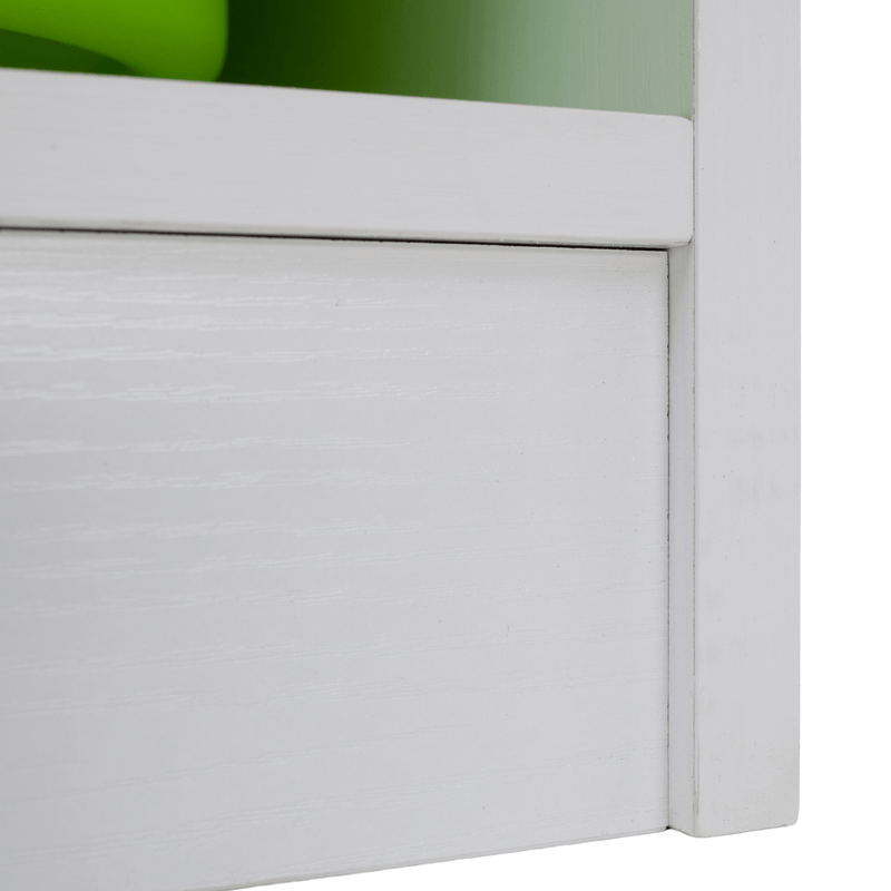 Rendszerező tárolódobozokkal, fehér/színes, TRIMAL