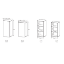 Nappali fal, fehér/tölgy craft arany, TRIO