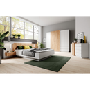 Komód 2D4S, fehér/tölgy craft arany, TRIO