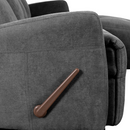 Állítható sarok ülőgarnitúra, sötétszürke, jobbos, TROJAN ROH