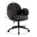 Irodai szék, szürke/fekete, TURIO