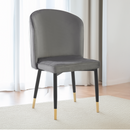Étkezőszék, szürke Velvet szövet/fekete, UDAJA
