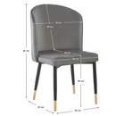 Étkezőszék, szürke Velvet szövet/fekete, UDAJA