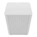 Kerti tároló doboz/kisasztal, fehér, UGUR