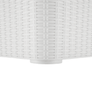 Kerti tároló doboz/kisasztal, fehér, UGUR