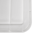 Kerti tároló doboz/kisasztal, fehér, UGUR