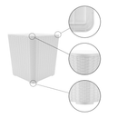 Kerti tároló doboz/kisasztal, fehér, UGUR