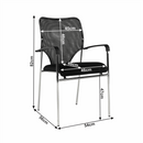 Szék tárgyalóterembe, fekete, UMUT