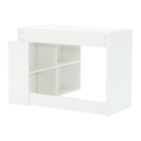 Számítógépasztal, fehér, univerzális, KORNER 2 NEW