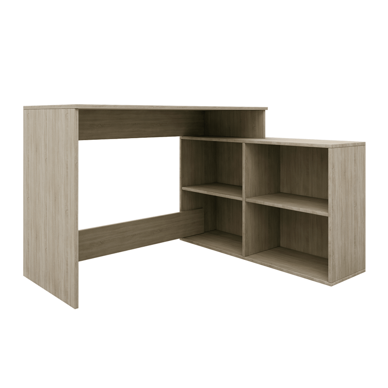 Számítógépasztal, sonoma tölgy, univerzális, KORNER 2 NEW