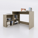 Számítógépasztal, sonoma tölgy, univerzális, KORNER 2 NEW