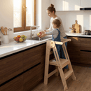 Montessori összecsukható tanulótorony, természetes, URIAN