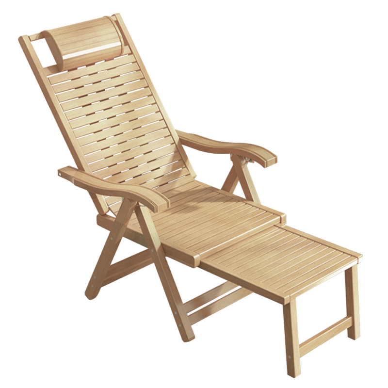 Kerti állítható szék, természetes, bambusz, URSEL