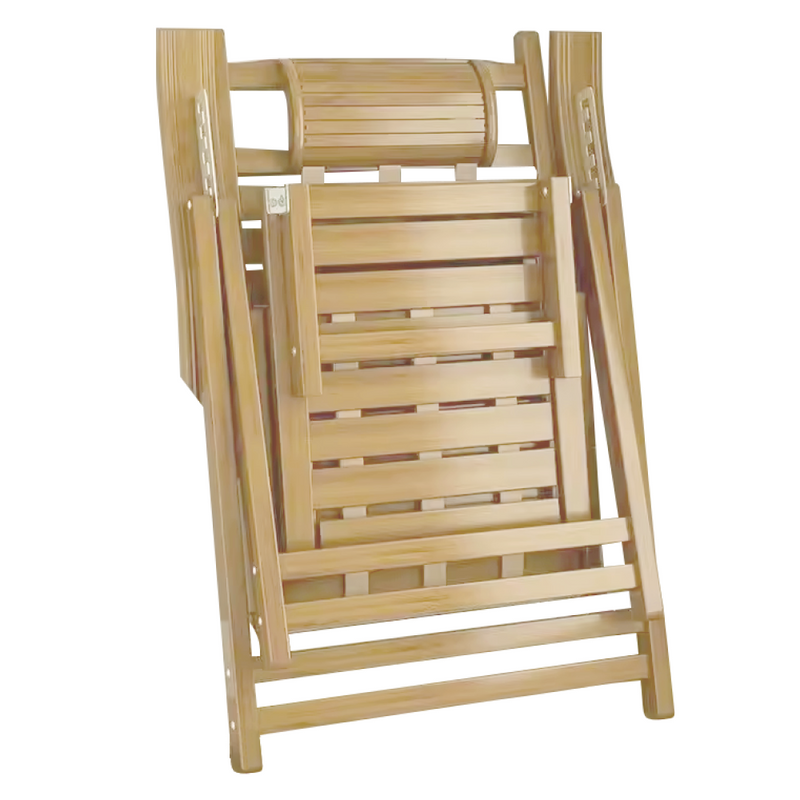 Kerti állítható szék, természetes, bambusz, URSEL