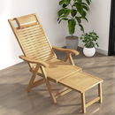 Kerti állítható szék, természetes, bambusz, URSEL