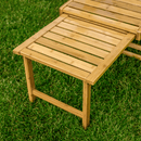 Kerti állítható szék, természetes, bambusz, URSEL