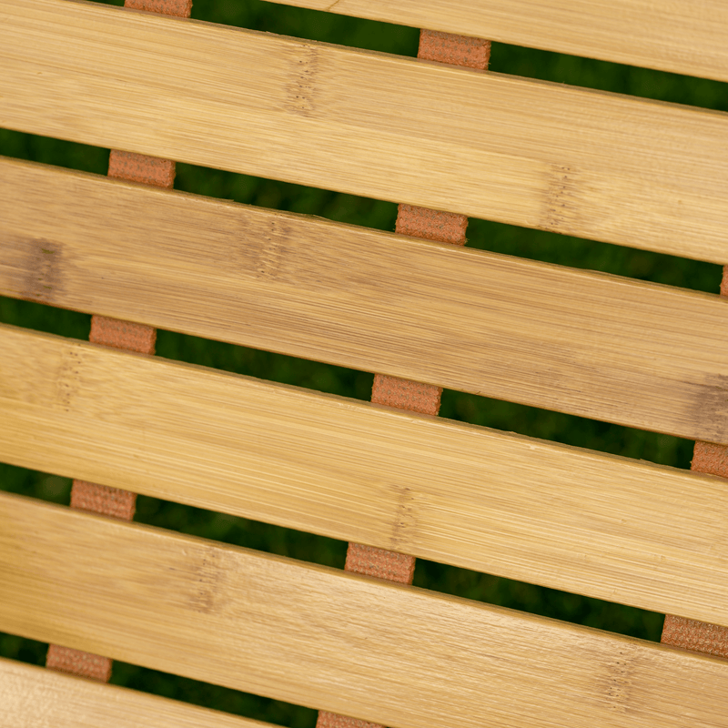 Kerti állítható szék, természetes, bambusz, URSEL