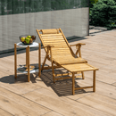 Kerti állítható szék, természetes, bambusz, URSEL